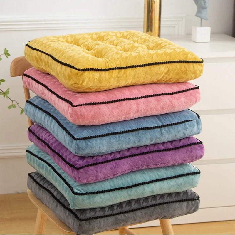 Fashion hot sale simple and thickened snow plush Seat Office Chair Sofa chair cushion fat mat futon mat tatami floor Homecushion