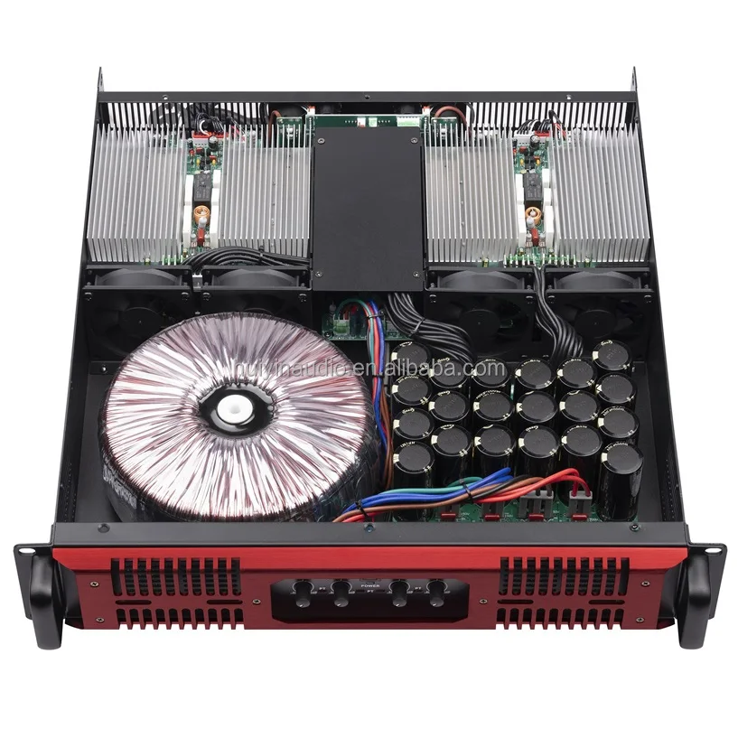 4-Channel High Power Stereo Amplifiers 8Ohm 4x1600W/1300W/1000W Professional Audio Sound System with Metal Shell