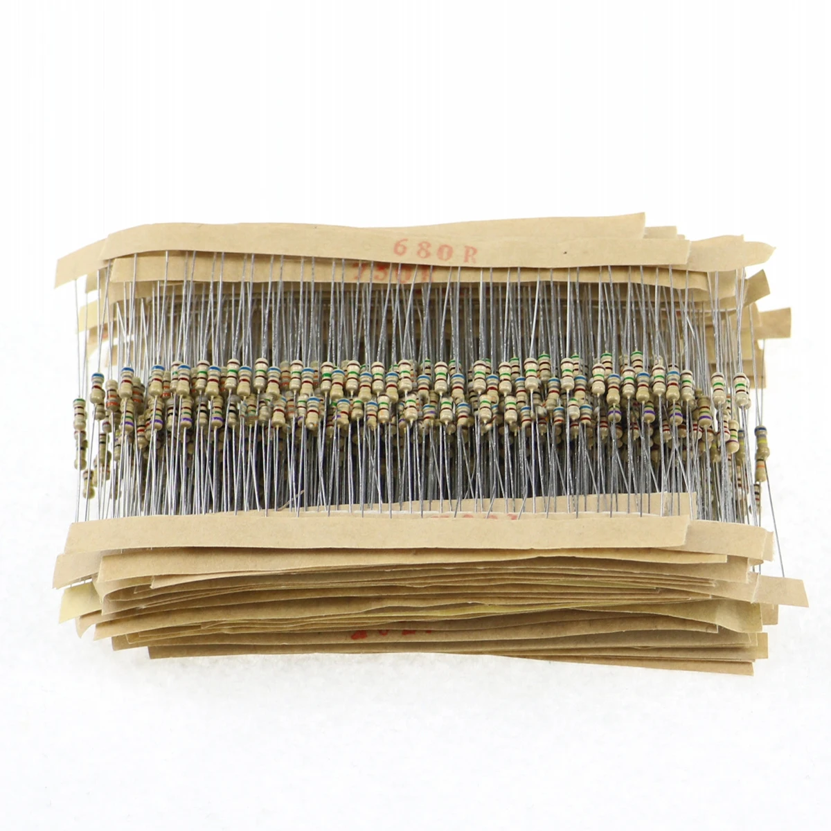 1000pcs/lot 1/4W 0.25W Carbon Film Resistor Assortment Kit  2.2 ohm -2.2 M ohm Resistors Assortment Carbon Film Kit samples