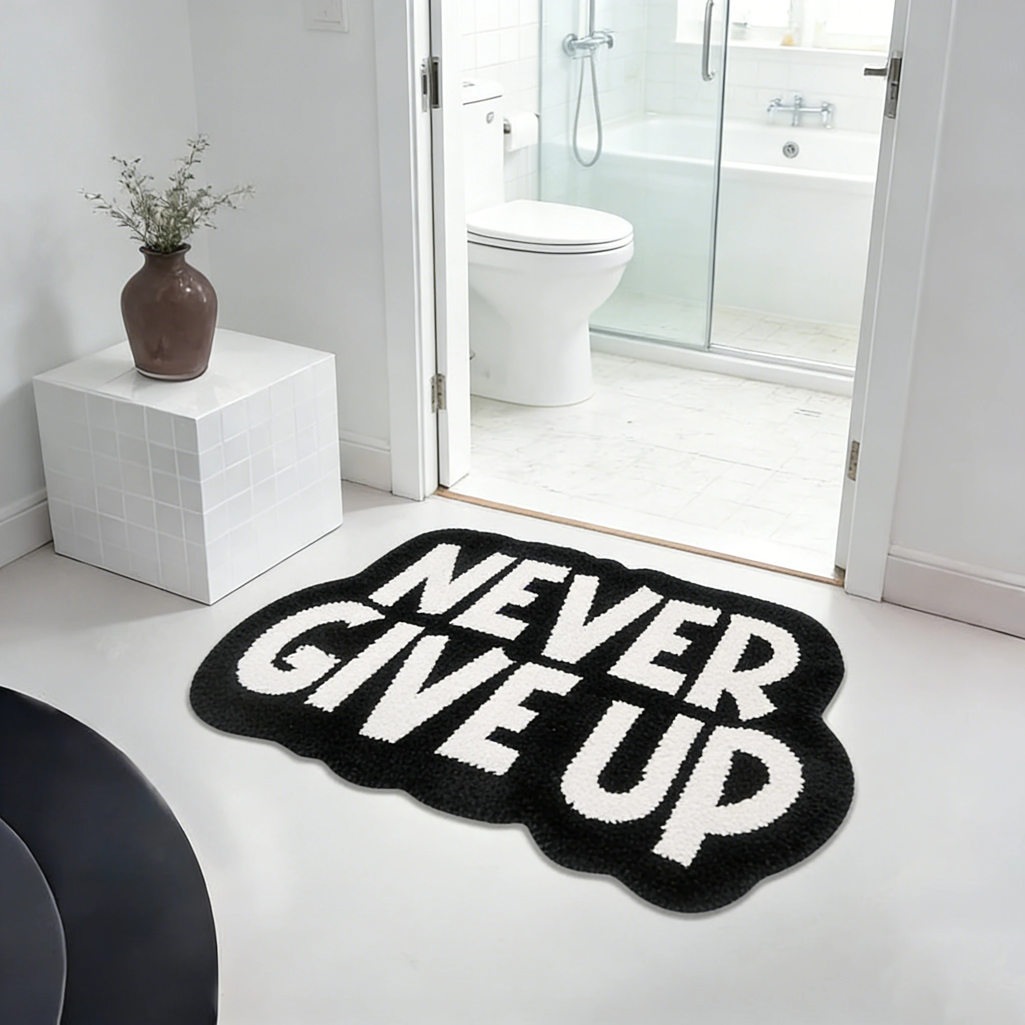 

Never Give Up Rugs Living Room Soft Fluffy Plush Bedroom Carpet Sofa Floor Mats Bedside Rug 거실매트 Tapis De Chambre שטיח לחדר שינה