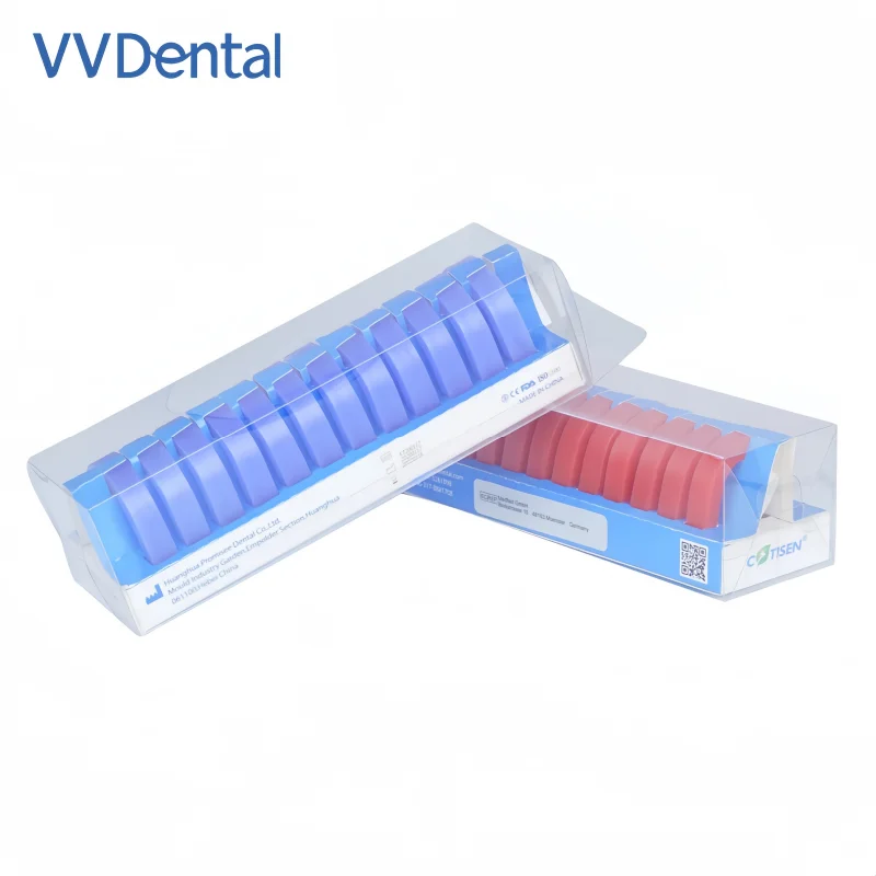 

12pcs/box Dentistry Lab U Shape Dental Base Wax Rim Denture Casting Bite Block Occlusal Rim Model Base Plate Wax