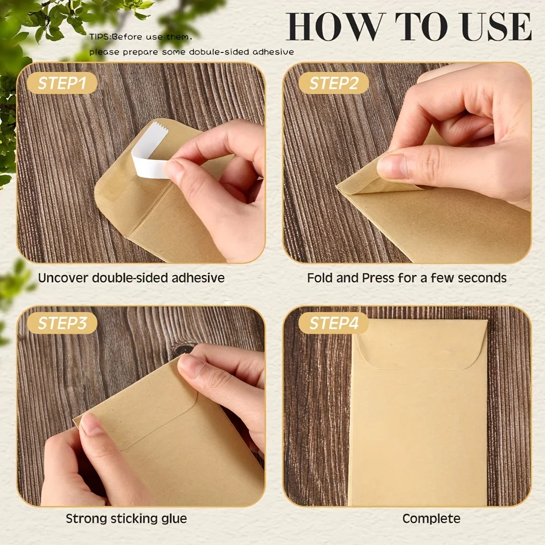 50/100 ชิ้นเมล็ดซอง, Resealable Self-Sealing Seed ซอง, 3.15x4.72 นิ้ว, ดอกไม้, สวน Seed Storer