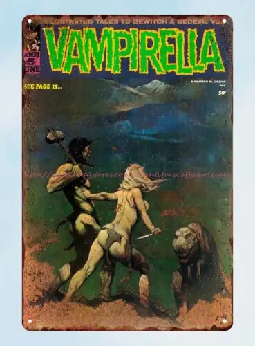 master bedroom designs Vampirella 1970 comics metal tin sign