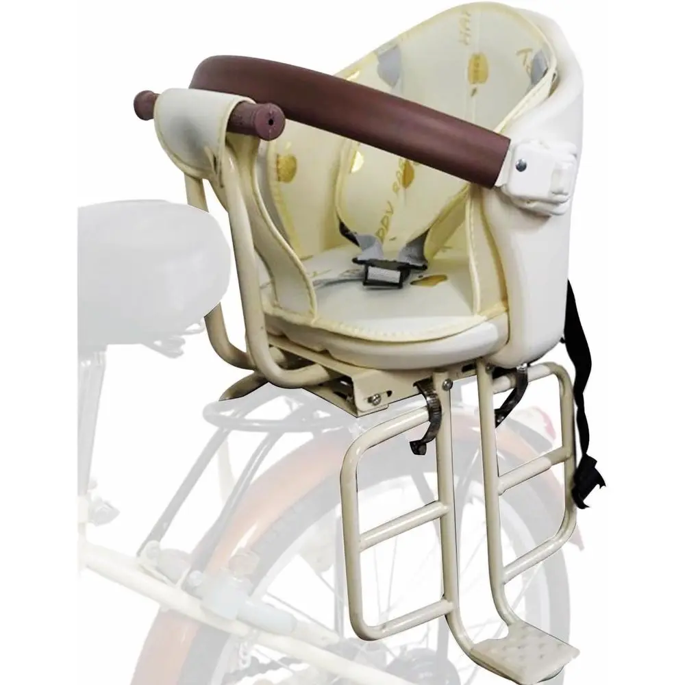 Child Bike Seat Rear Mount with Armrests and Pedals for Toddlers 6 Months to 6 Years, Up to 110 lbs