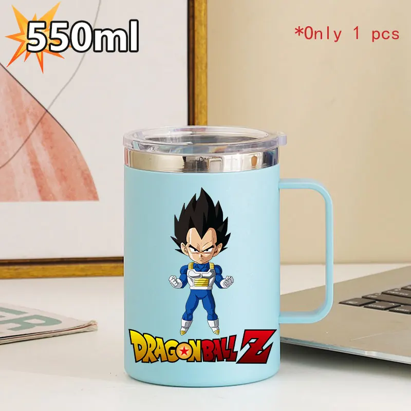 لعبة دراغون بول كوب من الفولاذ المقاوم للصدأ معزول مع مقبض طبقة مزدوجة عزل كارتون بيجيتا كاكاروتو كوب قهوة مكتب #4