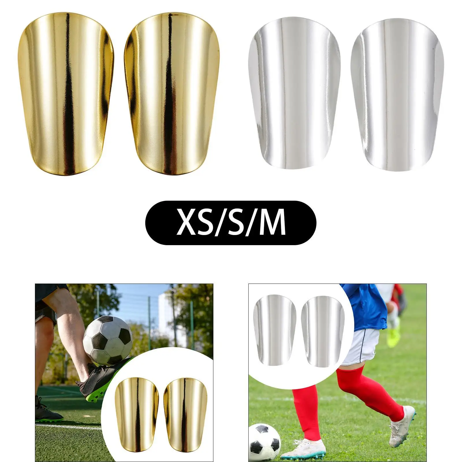 2x Mini espinilleras de fútbol, equipo de fútbol, accesorios de equipo pequeño, protección de espinilleras para niños y adultos, protección de piernas para entrenamiento de fútbol