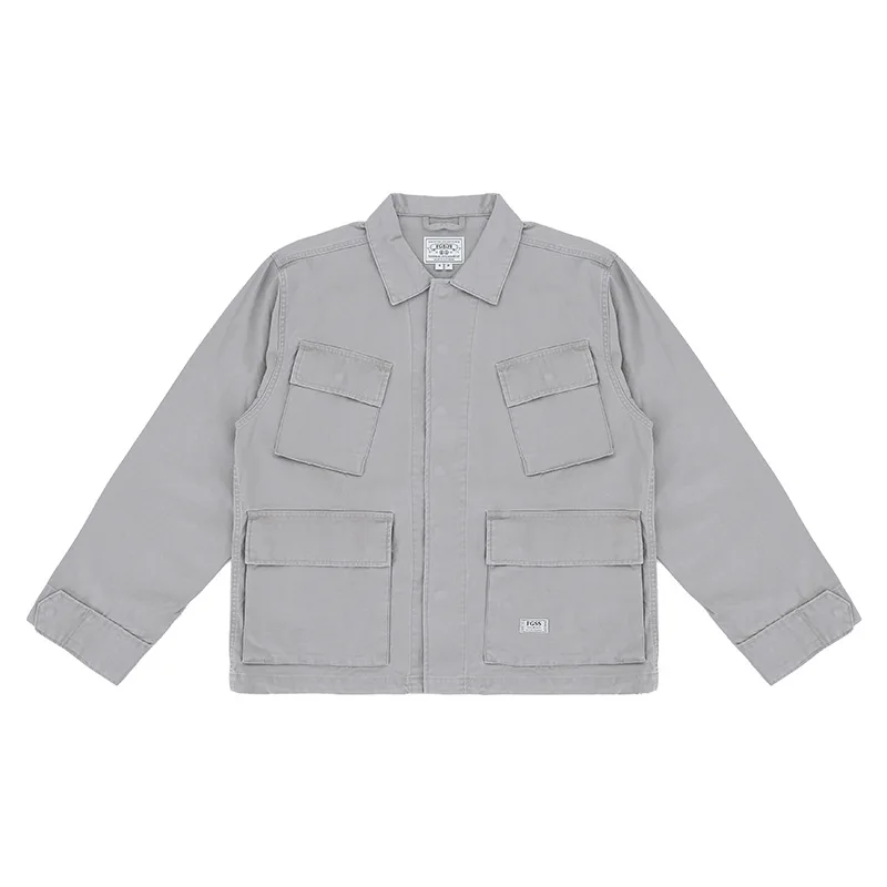 

24AW Bamboo Knot Pattern High-end Japanese Fashion Brand Coats Multi Pocket Casual Versatile Workwear Jacket