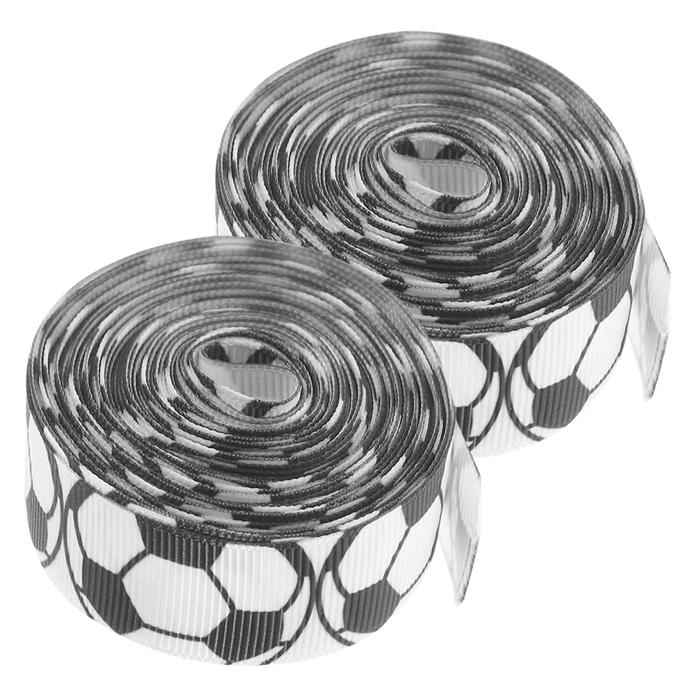 

2 Rolls Wide 45M Long Cloth Durable Soccer Gift Wrapping Ribbon Creative Ribbon Accessories