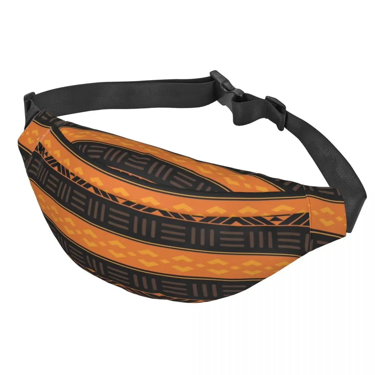 Riñonera personalizada del Southwestern azteca, color marrón con detalles turquesa, bandolera para correr, teléfono, dinero