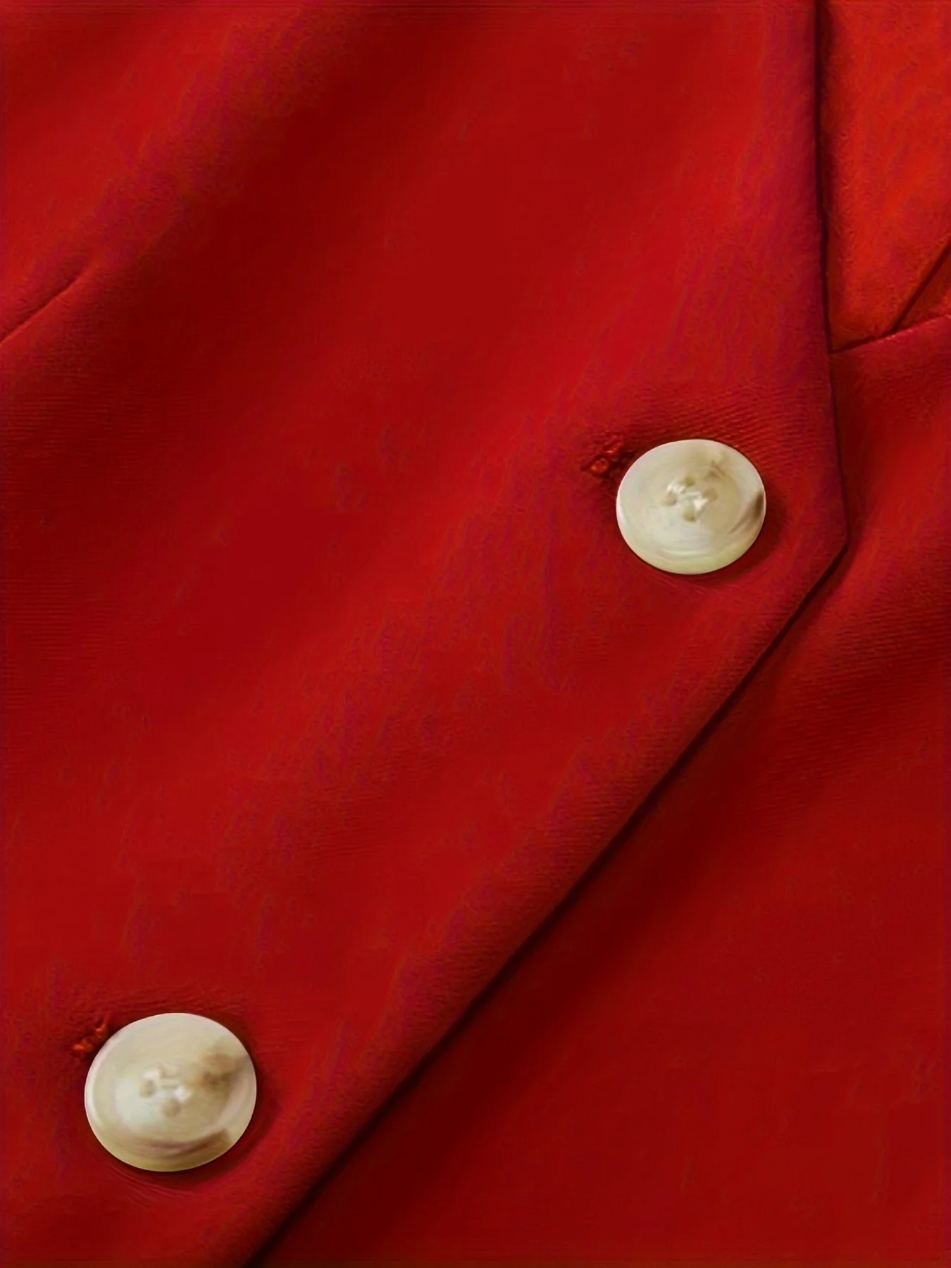 우아한 여성용 레드 맞춤형 조끼 V넥 버튼 프론트 슬리브리스 조끼 사무실 및 캐주얼 착용 레이어링 봄 및 여름용