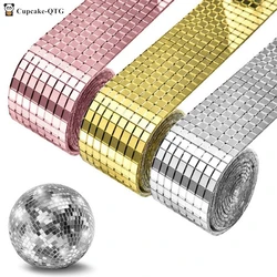 Disco Ball DIY Glass Mirror Stickers Wall Stickers Self-adhesive Home Decoration Wall Decor Interior Decor 60/100*4cm