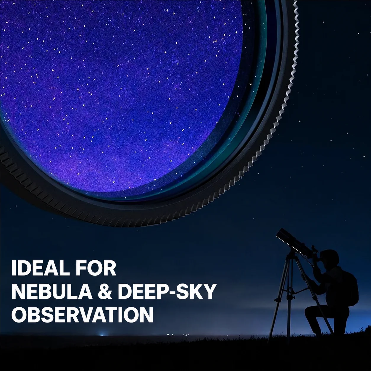 2 Zoll UHC Nebula-Filter 50,8mm Lichtverschmutzungsreduktionsfilter für Teleskop-Tiefenbeobachtungen – Detail 7