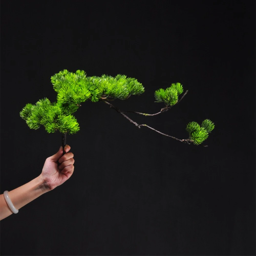 

Foldable artificial rattan artificial flower landscaping sashimi plate fake flower thuja pine needle branches