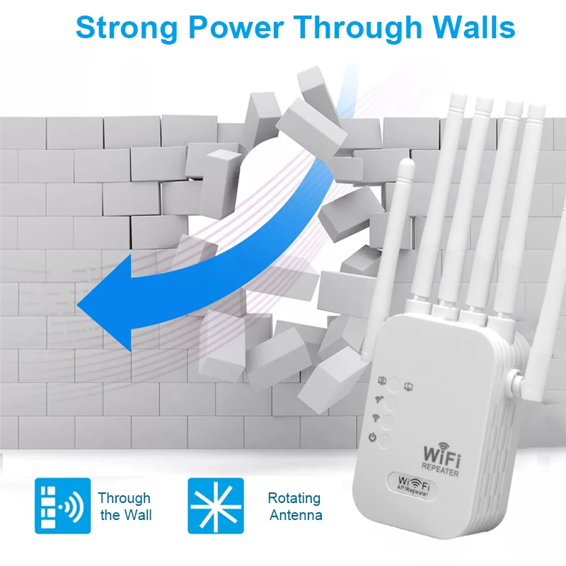 1200 ميجا بت في الثانية - منافذ جيجابت إيثرنت ثنائية النطاق، موسع WiFi 6، يعمل مع أي جهاز توجيه، توافق عالمي، 6 هوائيات لأكثر من 50 عامًا #6