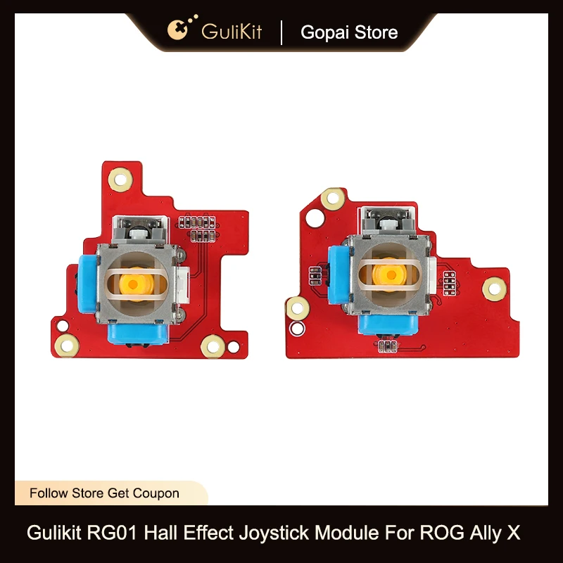 GuliKit RG01 Joystick Module For ROG Ally X, Anti Drift Electromagnetic Thumbstick Upgrade Replacement with Hall Effect Joystick