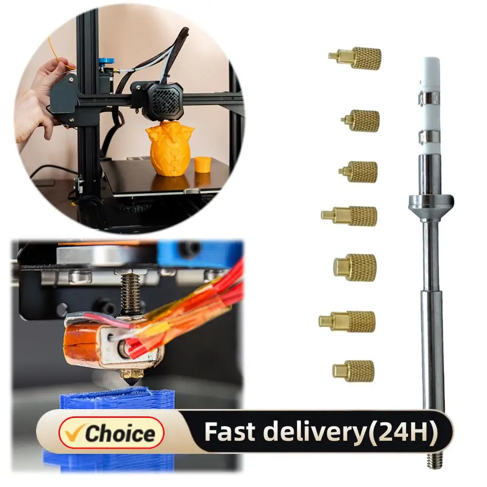 

Heat Insert Nut Iron Tip TS100 Soldering Iron Tip Insert Internal Thread Head M2-M8 Brass Hot Melt Insert Nut Insertion