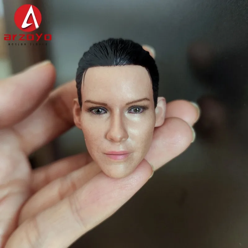 1/6 Scale Evangeline Lilly Head Sculpt PVC Head Carving Model Fit 12'' Female Soldier Action Figure Body Dolls