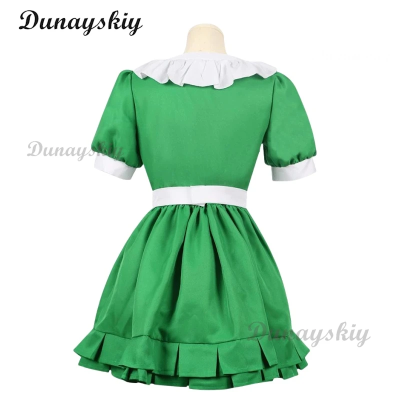 Anime emocionante sobre meninas mágicas cosplay araga kiwi traje peruca vestido de empregada lolita mulher sexy bonito terno halloween personalizado