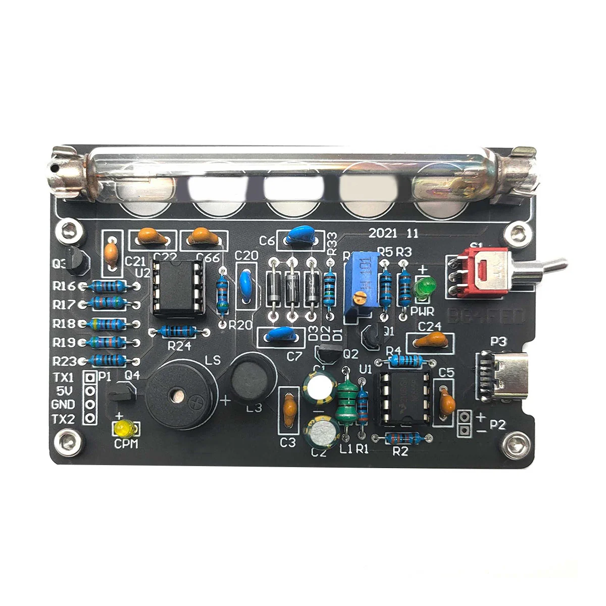 

DIY Nuclear Radiation Meter Circuit Board Kit Assembled Geiger Counter Radioactive Ray X//-Ray Radiation Tester