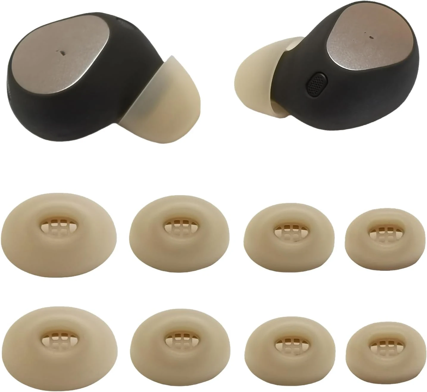 Silicone Ear Tips For Jabra Elite 10 Earbuds Tips Replacement For Jabra Elite 10 Rubber Earbuds Tips 4 Pairs