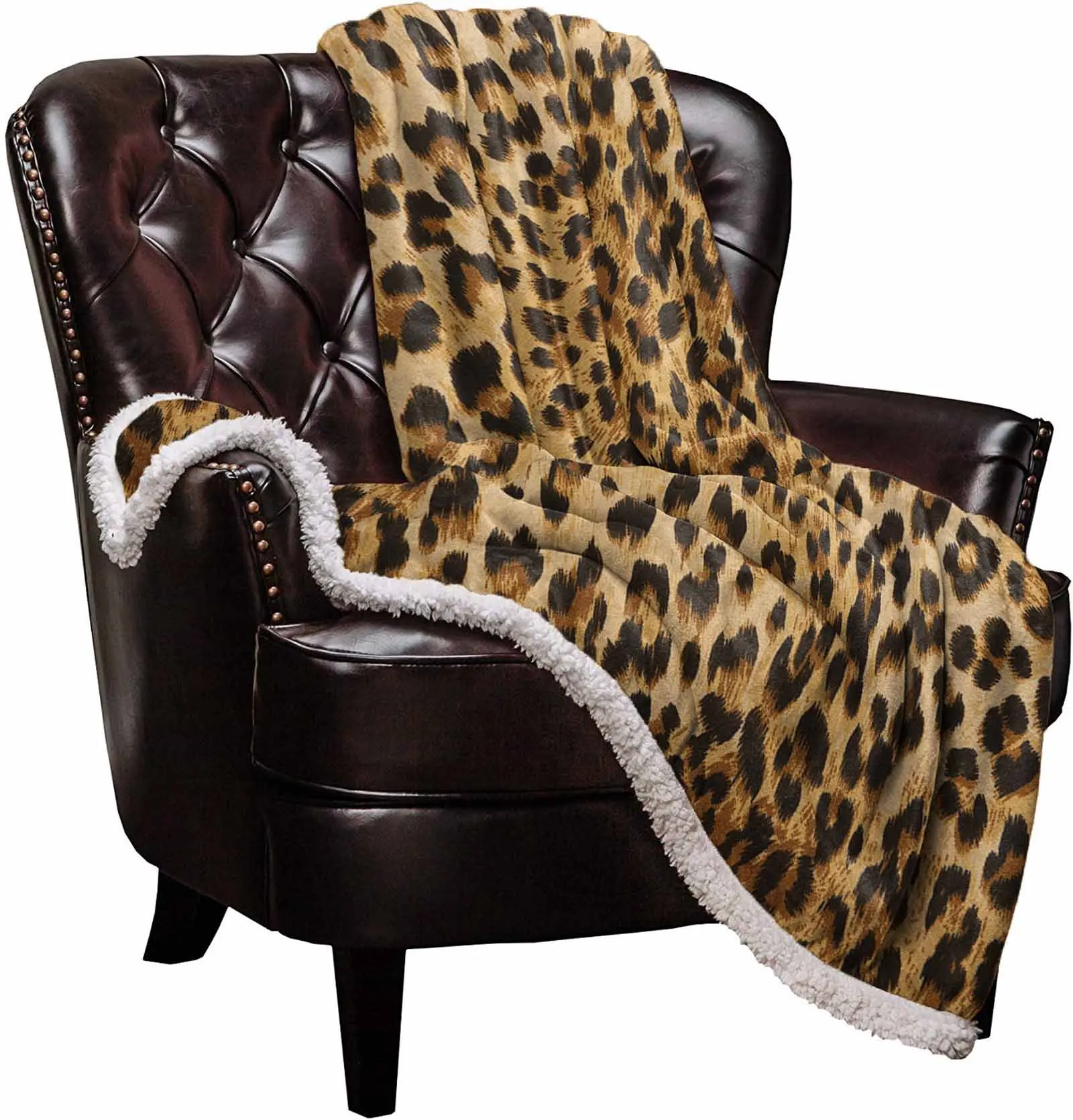 Wild Animald Leopard Blankets Winter Warm Cashmere Blanket Office Sofa Soft Throw Blanket Kids Bed Bedspread