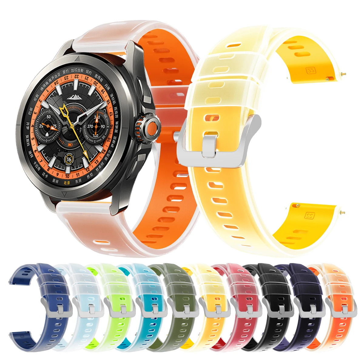 22Mm Silicone Watch… - image