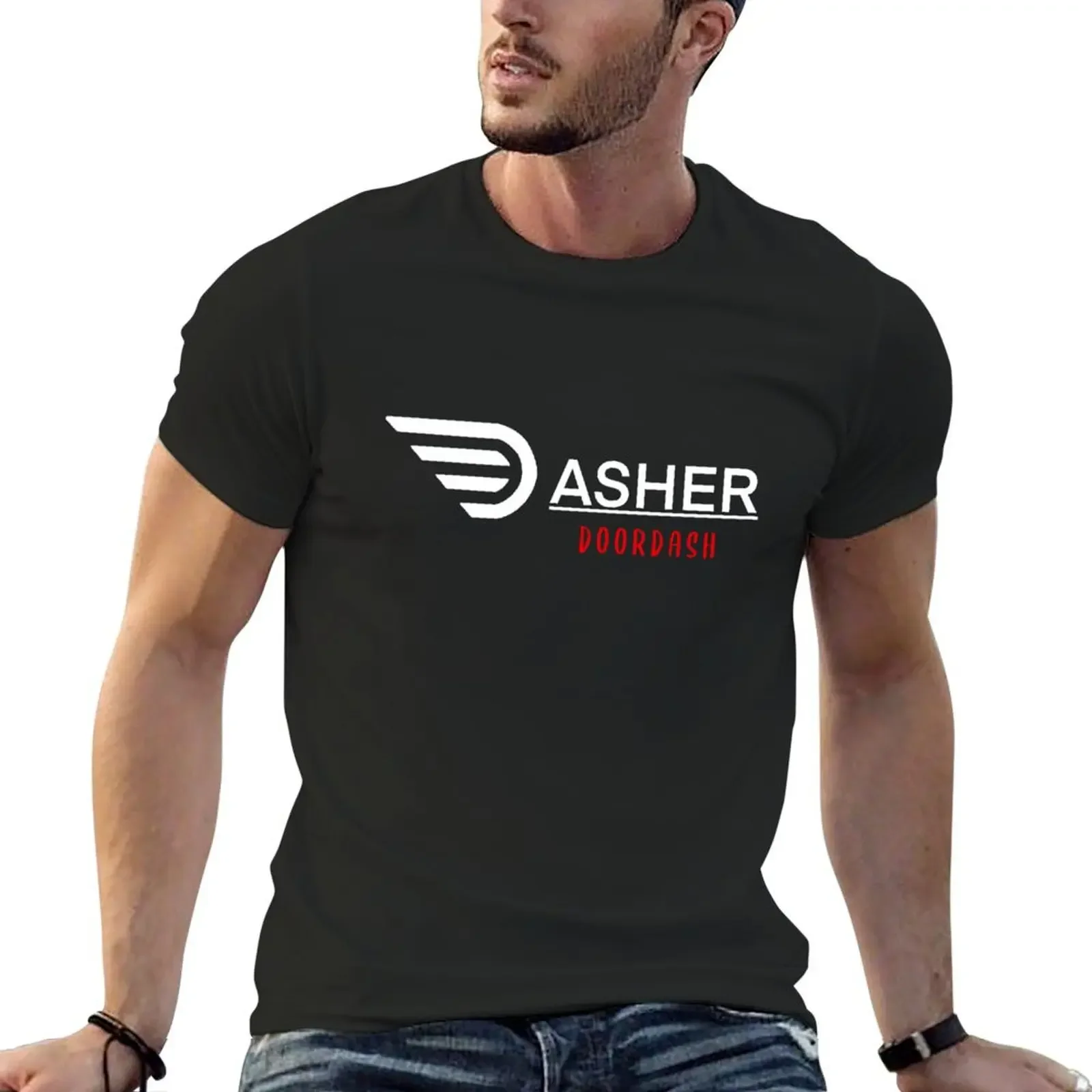 

Doordash Dasher T-Shirt rapper graphic tees man clothes kawaii clothes graphics mens plain t shirts