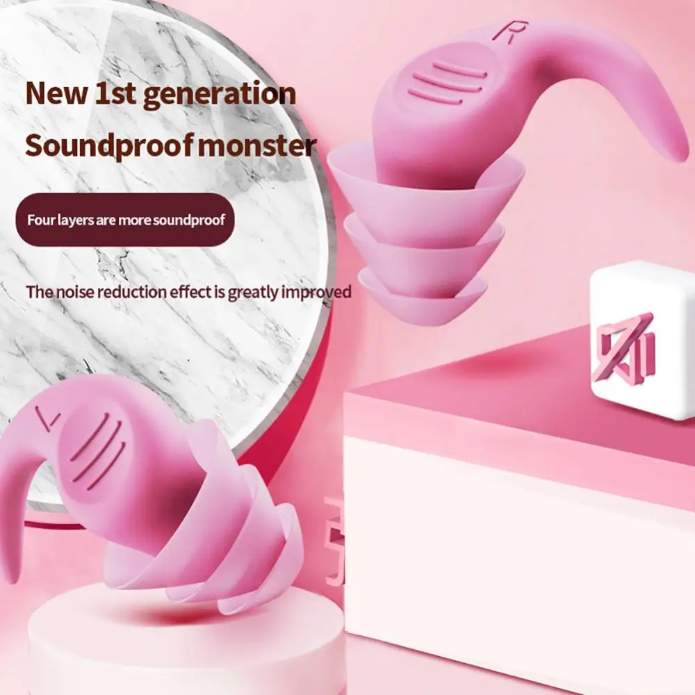 1 ~ 8PCS Schwimmen Ohrstöpsel Wiederverwendbare Wasser Sport Meer Pool Zubehör Ergonomie Schlafen Ohrstöpsel Lärm Reduktion