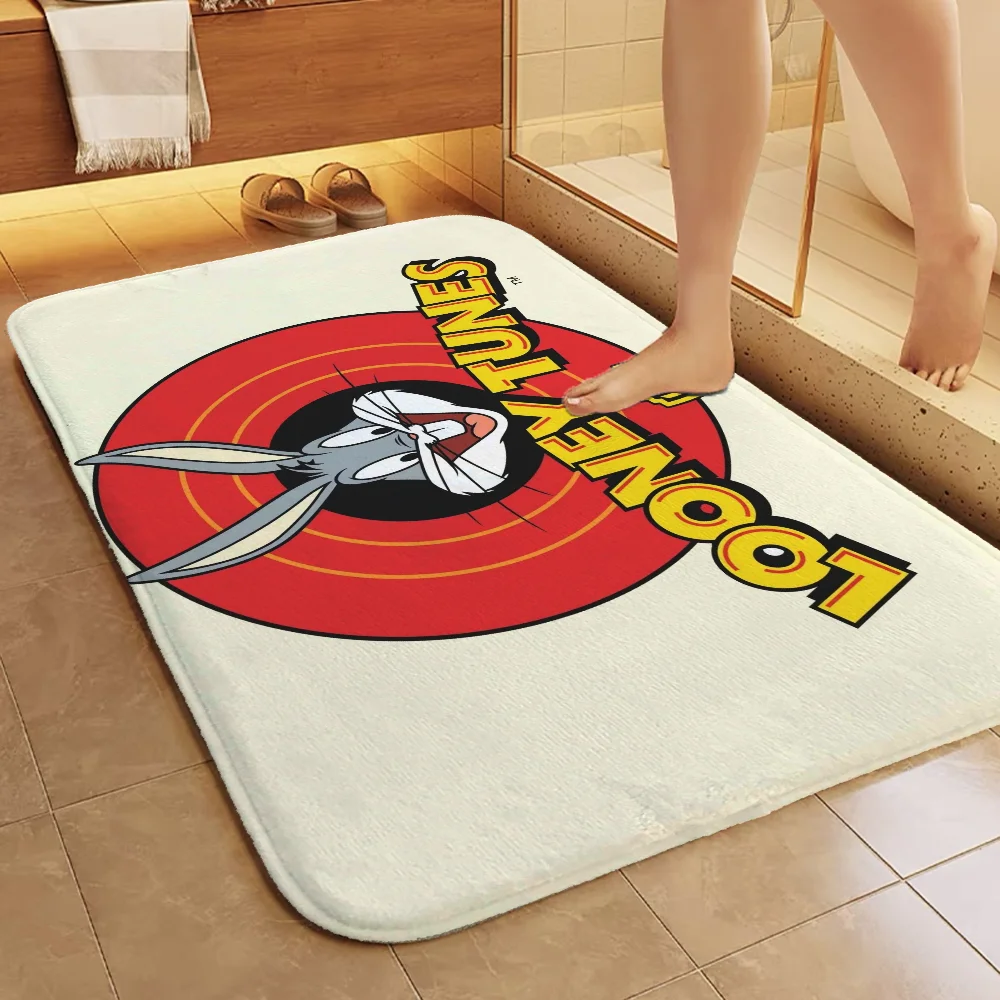 L-Looney Tunes 맞춤형 룸 풋 매트, 맞춤형 주방 러그, 침실 카펫 도어매트, 입구 문짝, 집 바닥 소음 매트, 욕조