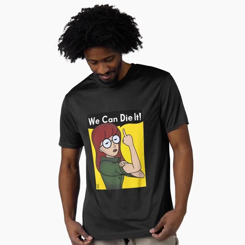 Daria The Series Graphic T‑Shirt 90s Retro Cartoon Sick Sad World Print Tees Unisex Short Sleeve Streetwear Casual Tops Fan Gift