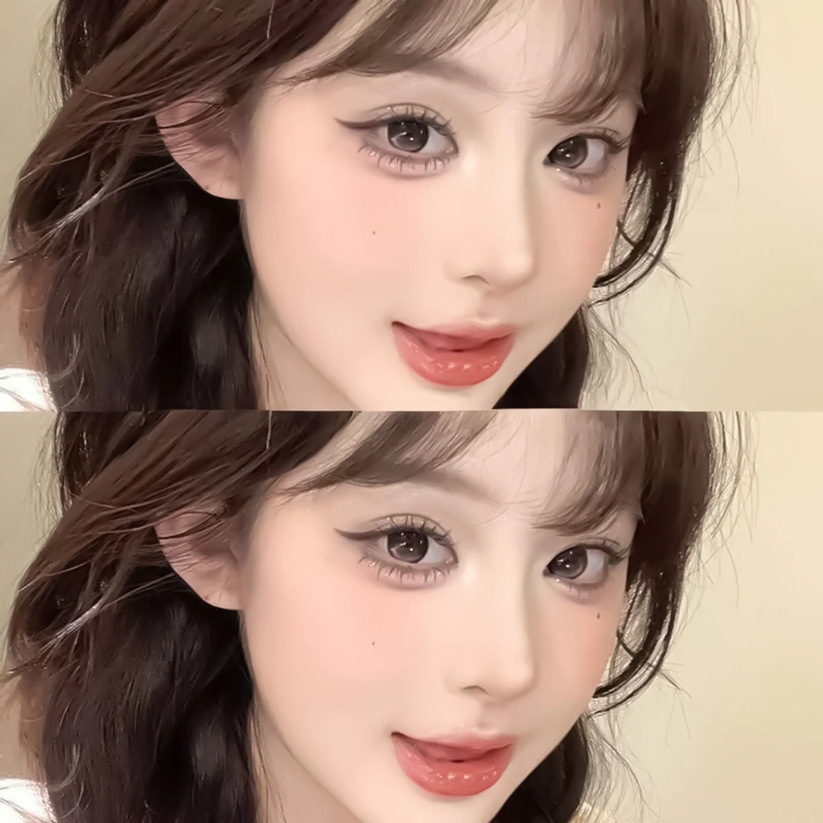 Bunny Lower False Eyelashes Transparent Band Natürliche Einzelwimpern-Cluster für perfektes Augen-Make-up 4-6mm gemischte Krümmung