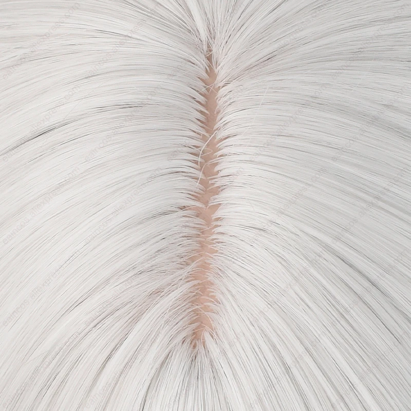 Tomoe parrucca Cosplay 30cm argento bianco parrucche corte capelli sintetici resistenti al calore