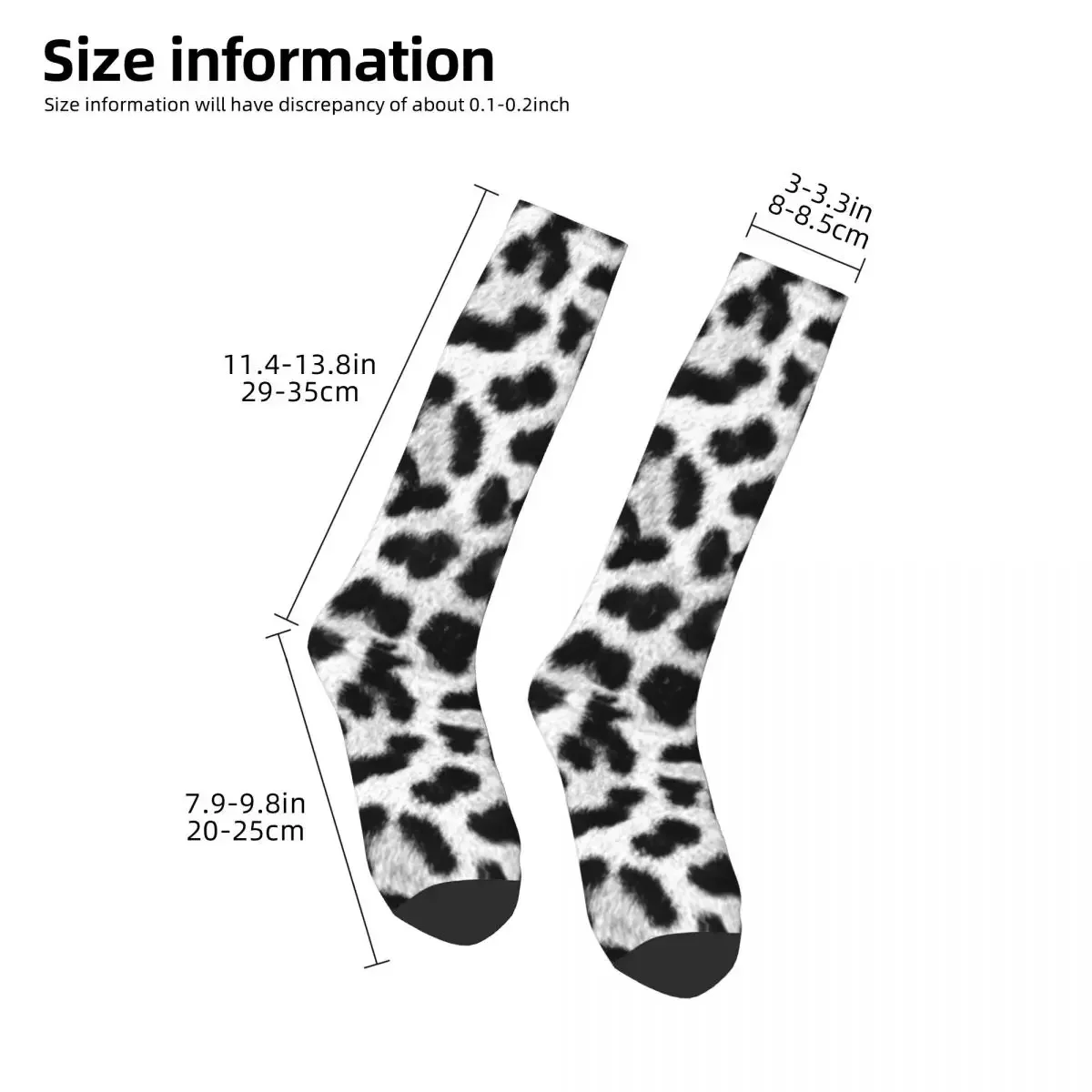 Leopard Print Socks Harajuku High Quality Stockings All Season Long Socks Accessories for Man's Woman's Christmas Gif