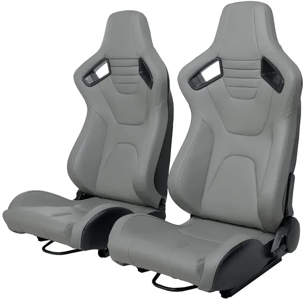 JBR1088 JIABEIR Gray Series PVC Racing Seats New Popular Adjustable Vehicle Accessories with SIM Simulator for Car Owners