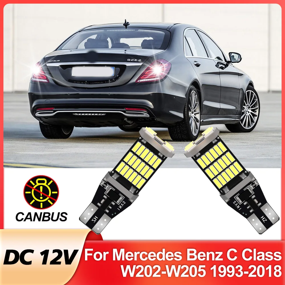 

2x LED Reverse Light For Mercedes Benz C Class W202 W203 W204 W205 Accessories 1993-2018 2014 2015 2016 2017 Backup Back Up Lamp