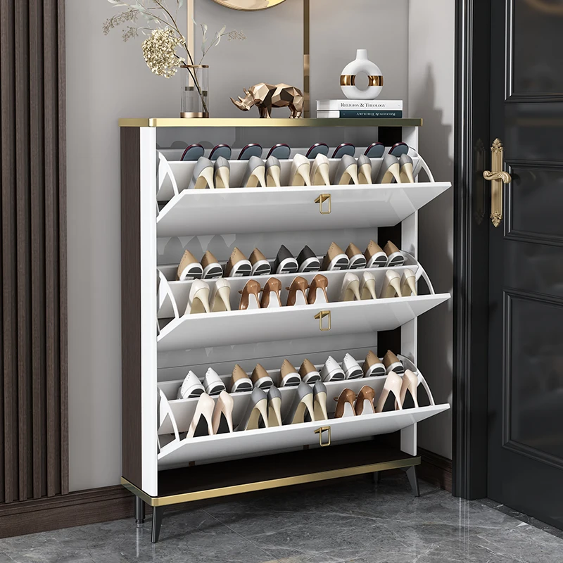 Organizer Auvents Shoes Storage Display Show Hallway Modern Shoe Cabinet Mobile Shelf Meubles Chaussures Salon Furniture