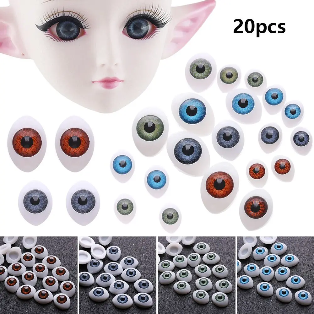 DIY Craft 20pcs Funny Plastic Doll Safety Eyes For Animal Toy Puppet Making Dinosaur Eyes DIY Craft Accessories