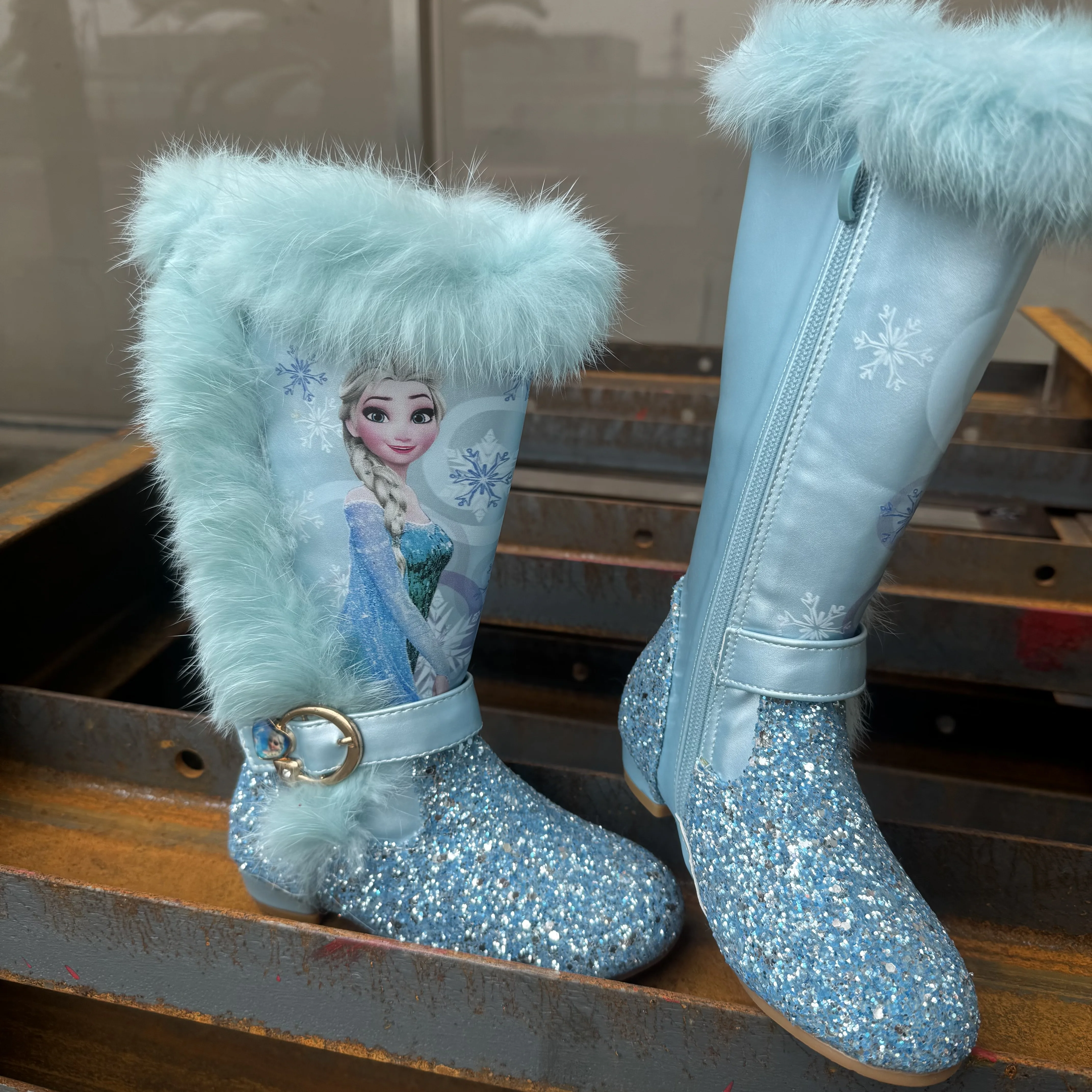 

Disney cartoon kids frozen Fashion Boots Student Children's Fashion Casual Shoes EU SIZE 24-37