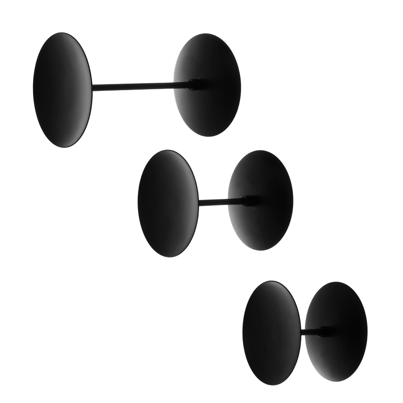 

3pcs Iron Holders Vintage Black Stands Home Decorative Candlesticks For Parties Weddings Home Decoration Tealight