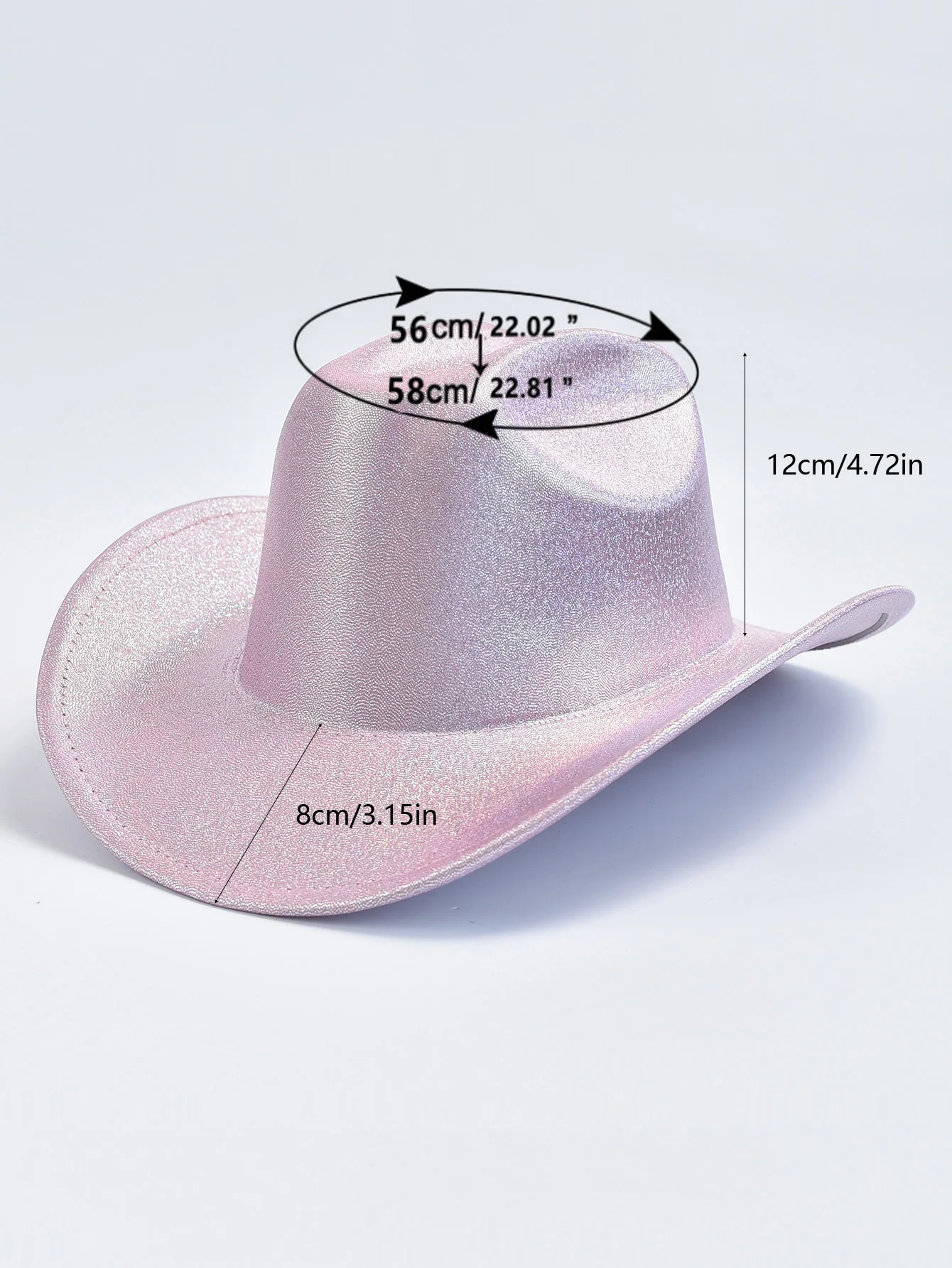 Frauen solide Pailletten Fedora Hut Mode Festival Party Hochzeits kleid Hüte Cowgirl Jazz Cap – Detail 1