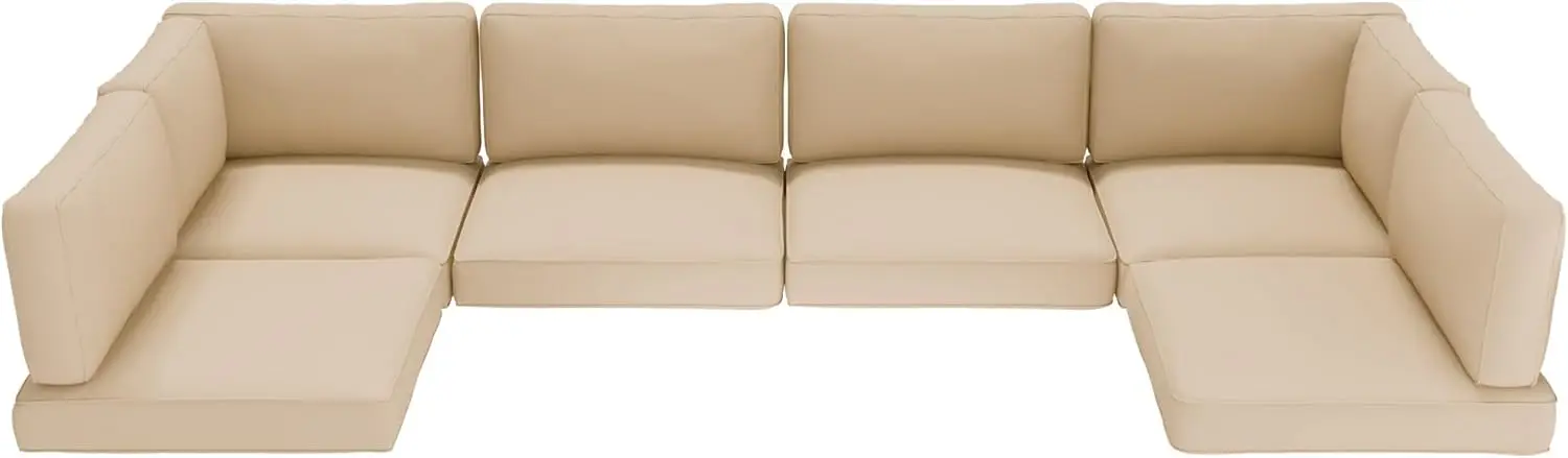 

Outdoor Cushions for Patio Furniture, Replacement Patio Cushion for Outdoor Sectional, Water-Resistant and Spongy