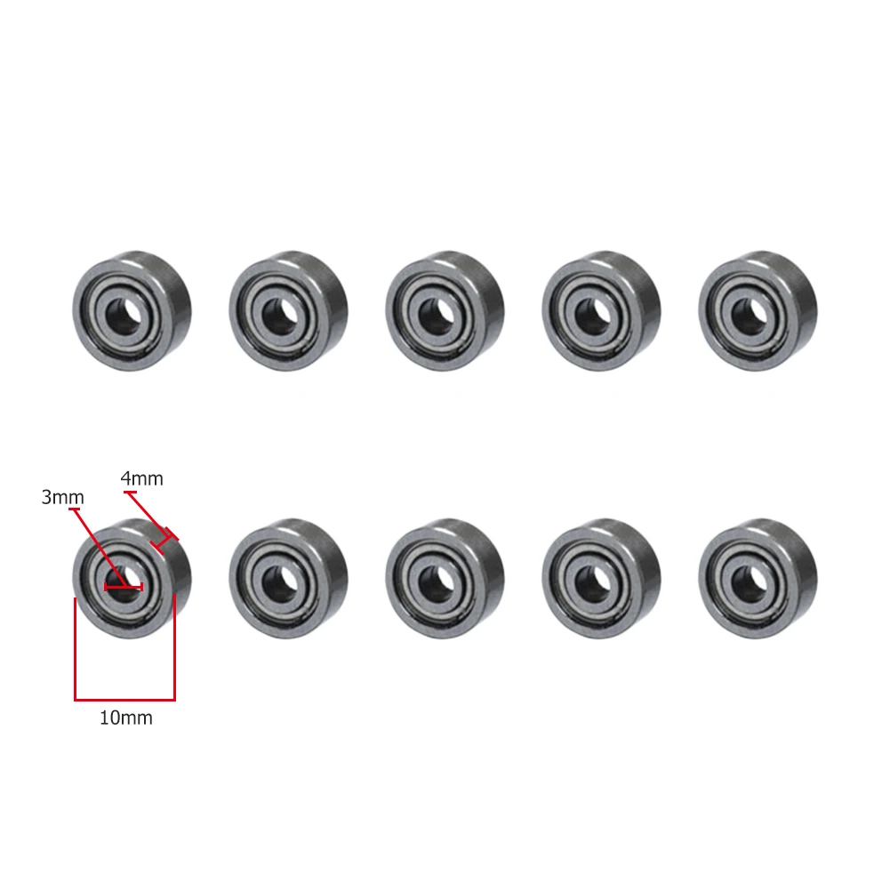 10pcs Inline Roller Skate Bearing 3x10x4mm 623zz Miniature Ball Bearings Carbon Steel Mute Ball Bearing Deep Groove for Scooter view 5