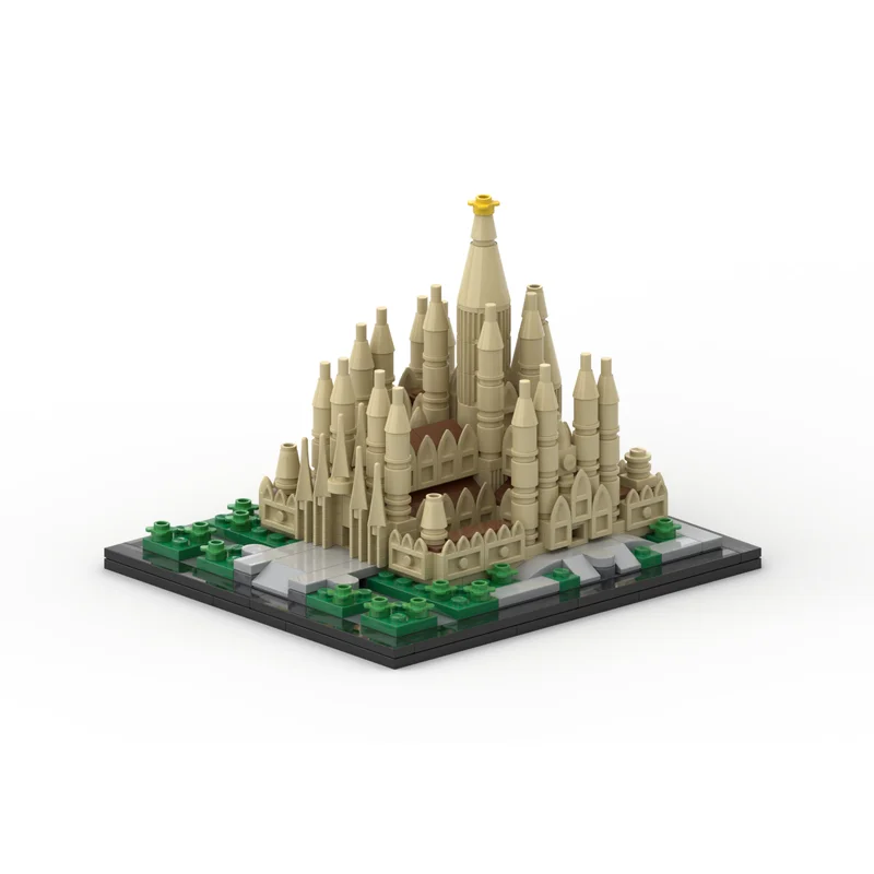 452pcs Basílica I Temple Expiatori De La Sagrada Família Atonement Architecture Building Blocks Classic Model Brick Toys Gift