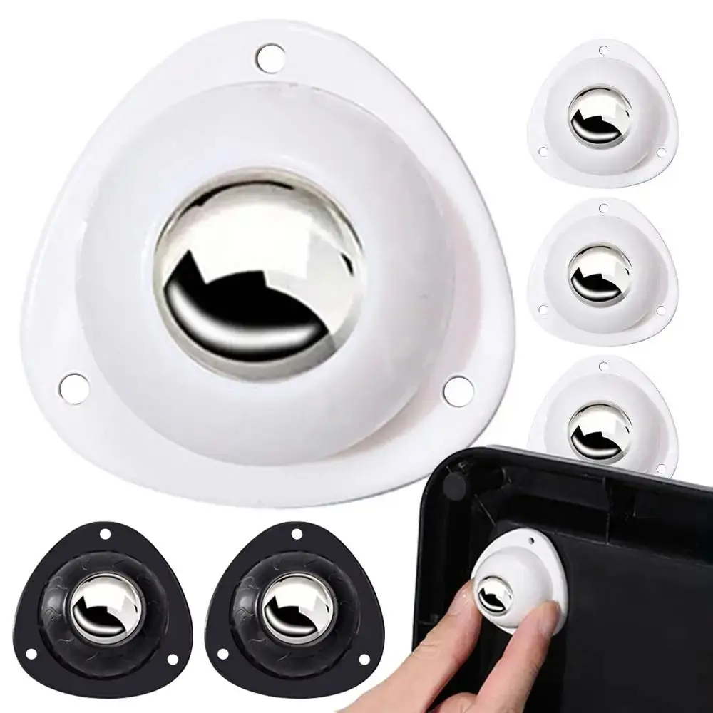 4Pcs/set Self Adhesive Caster Wheel 360 Swivel Heavy Duty Moving Furniture Casters Plastic Mini Mute Rolling Pulley
