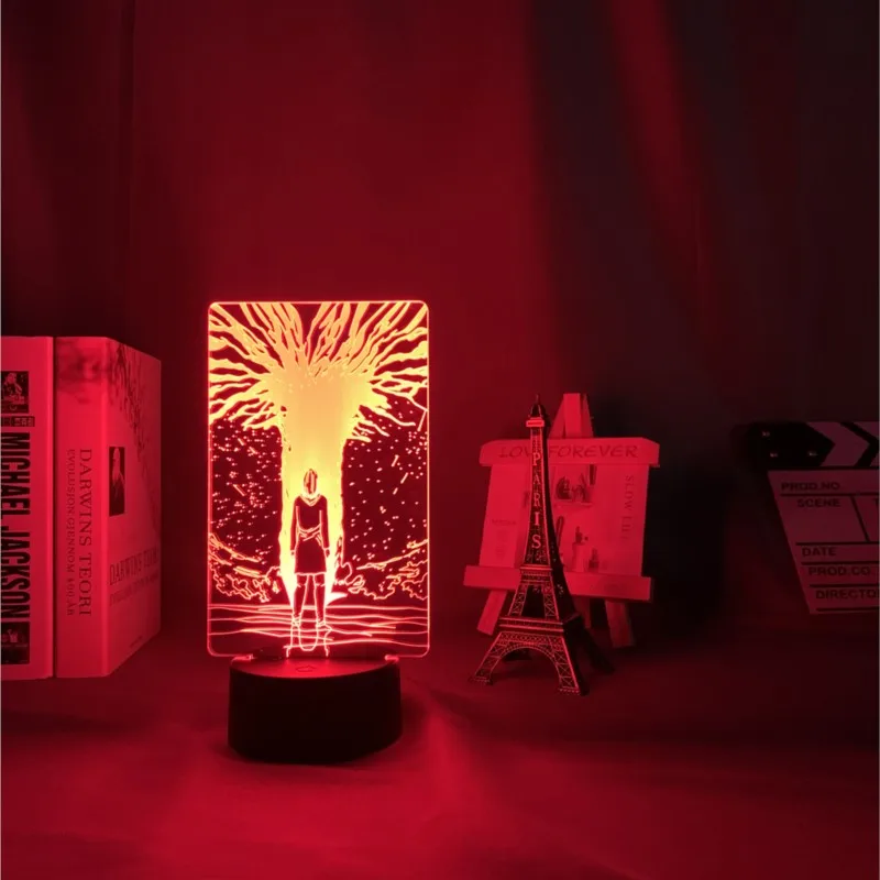 Lámpara 3d Attack on Titan Path Light para decoración de dormitorio, regalo para niños, Attack on Titan LED Night Light Path