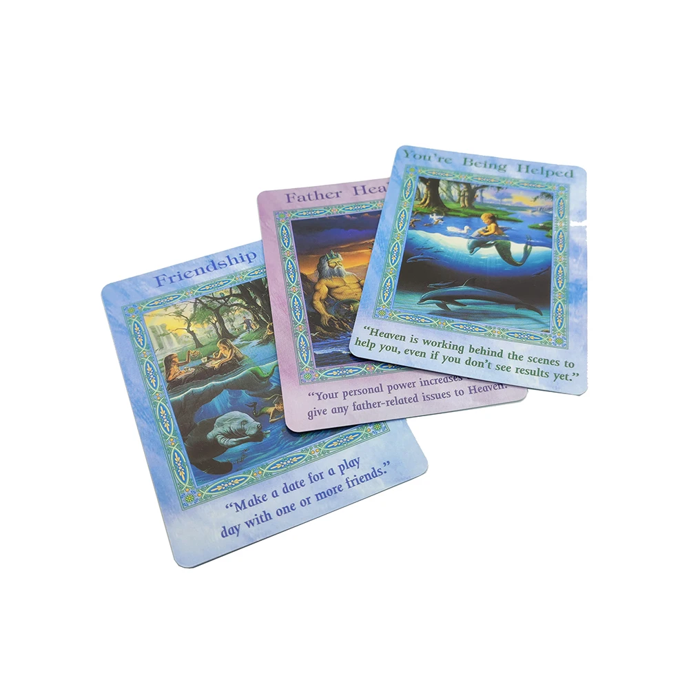 2023 Doreen Virtue Magical Mermaids and Dolphin Oracle Cards: A 44-Card Deck and PDF Guidebook