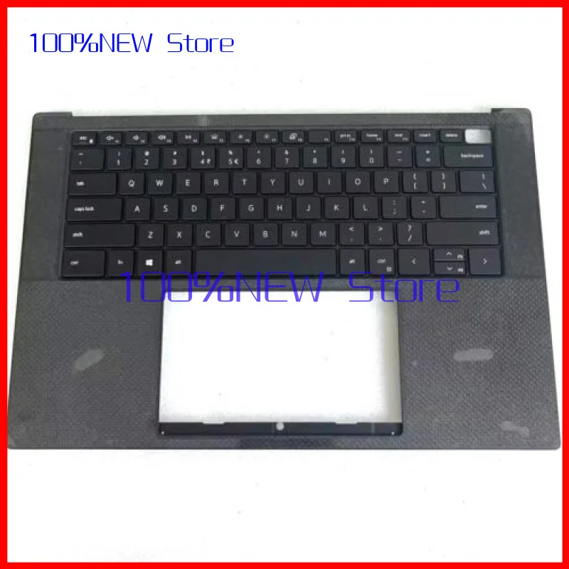 . DKFWH Novo Palmrest Upper Case Teclado retroiluminado US Intl para XPS 15 9500 9510