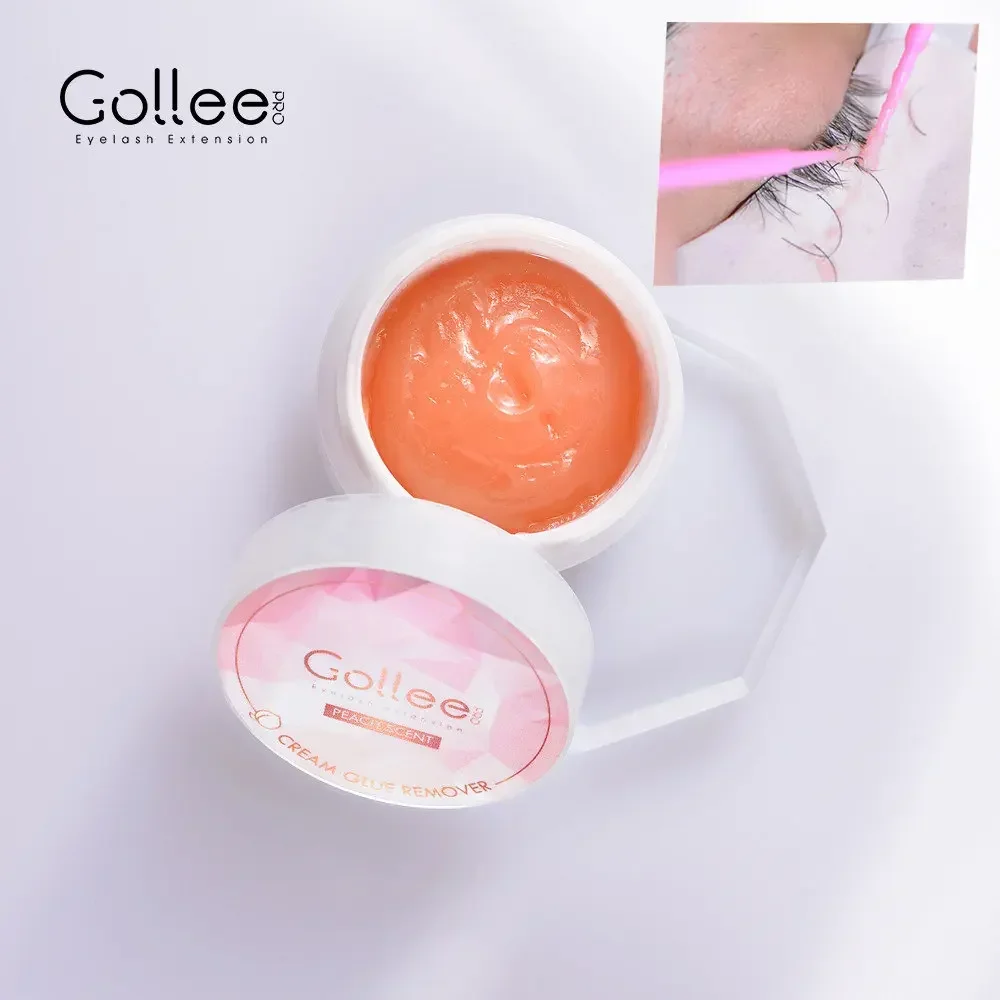 Gollee Peach Smell 15g Eyelash Adhesive Removing Cream No stimulation Fast Cleaning Makeup Remover Grafting Eyelash Adhesive Gel