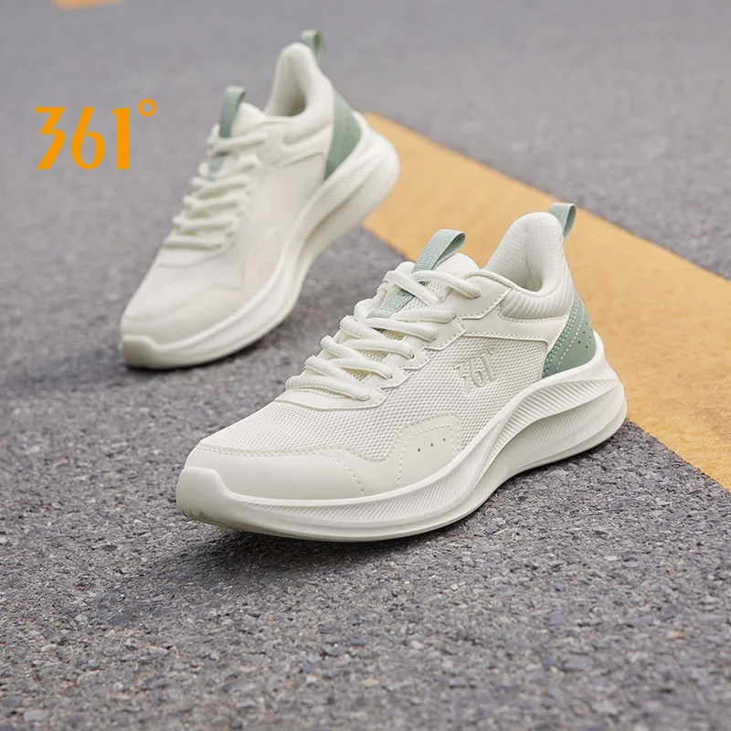 361 Degrees Running Shoes Women Spring Jogging Cushioning Breathable Stable Wear-resistant Rebound Female Sneakers 682412249