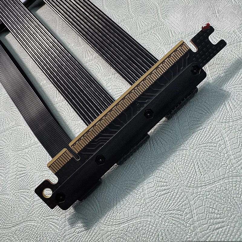 Imagem -02 - Cabo Riser Cabo Dual Reverse Extension Pci-e Gen5 Itx Chassis Servidor Placa Gráfica 5.0x16 Pci-e 4.0x16